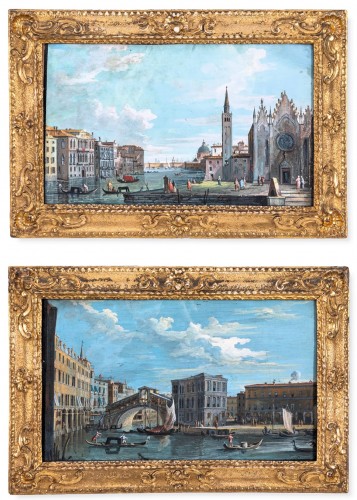 Paire de vues vénitiennes - Giacomo Guardi (1764-1835)